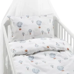 Ballong 2-dels påslakanset spjälsäng