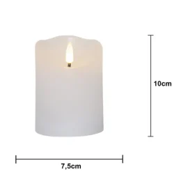 Blockljus Flamme Rustic LED