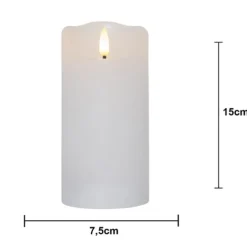 Blockljus Flamme Rustic LED