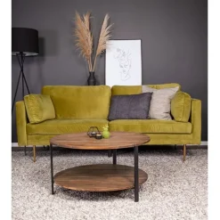 Boom 3-sits soffa sammet