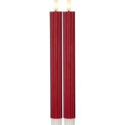 Flamme stripe LED Antikljus 2-pack
