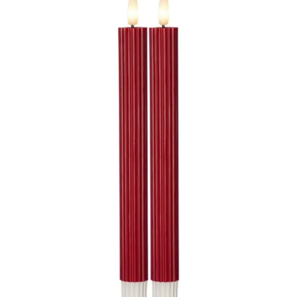 Flamme stripe LED Antikljus 2-pack