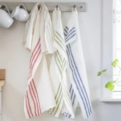Kökshandduk i linne Diagonal 2-pack