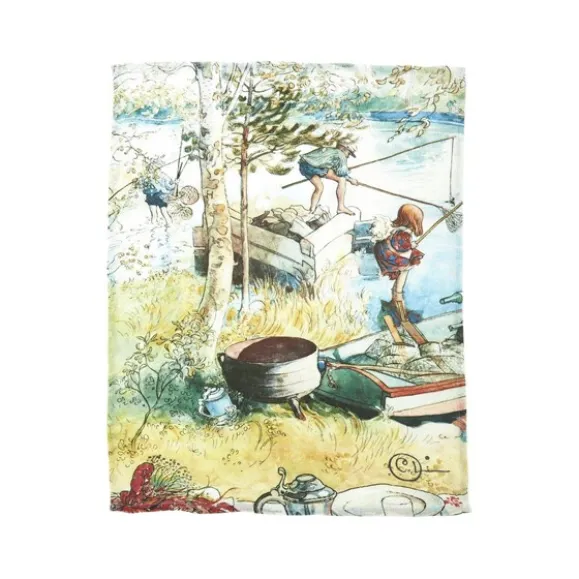 Kräftfiske Carl Larsson kökshandduk