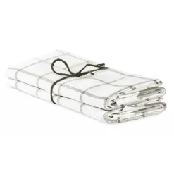 Linnehandduk Köksruta 2-pack
