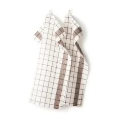 Linnehandduk Köksruta 2-pack