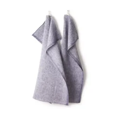 Linnehandduk melerad 2-pack