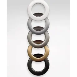 Öljett Plast 28mm 10-Pack Svart