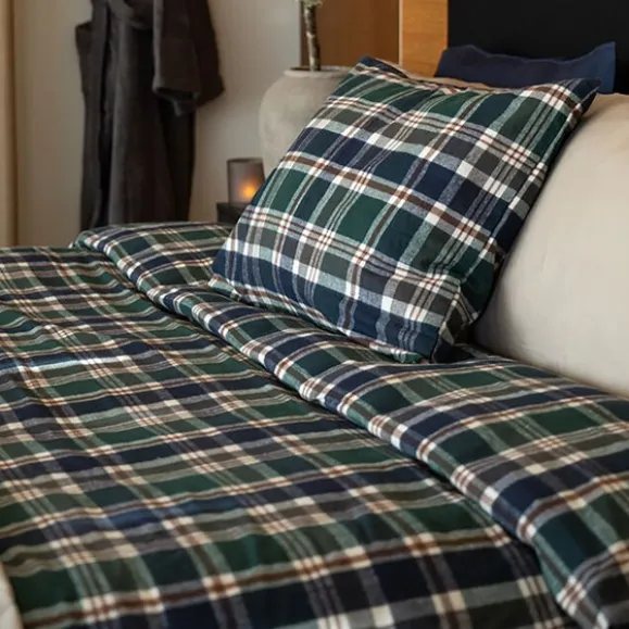 LN Mellbyn 2-dels påslakanset Garnfärgad Flanell