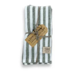 Misty edge linneservett 4-pack