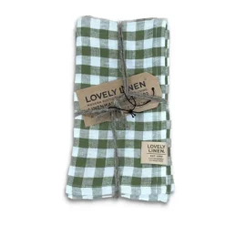 Misty square linneservett 4-pack