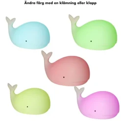 Nattlampa LED – kläm för färgbyte