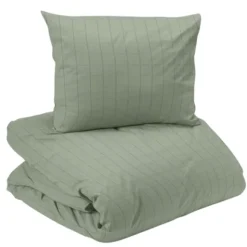 Square satin 2-dels påslakanset