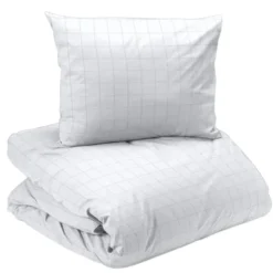 Square satin 2-dels påslakanset