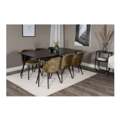 Velvet matstol 2-pack