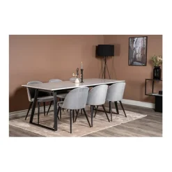 Velvet matstol 2-pack