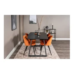 Velvet matstol 2-pack