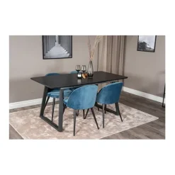 Velvet matstol 2-pack