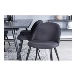 Velvet matstol 2-pack