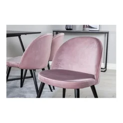 Velvet matstol 2-pack