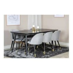 Velvet matstol 2-pack