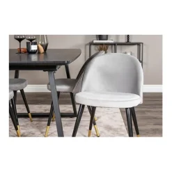 Velvet matstol 2-pack
