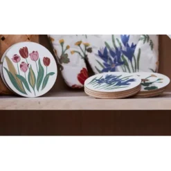 Vårblommor glasunderlägg