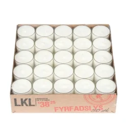 Värmeljus i plastkopp 50-pack